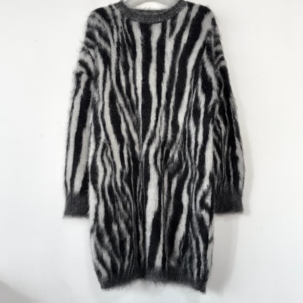 PORTS 1961 지브라 모헤어 니트