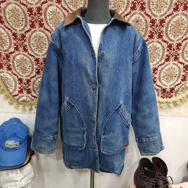 울리치 90s 데님 커버롤 자켓 울 블랭킷 안감
​
