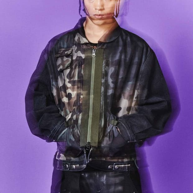 앤더슨벨 초회판 카모플라쥬 집업 데님 자켓 XL