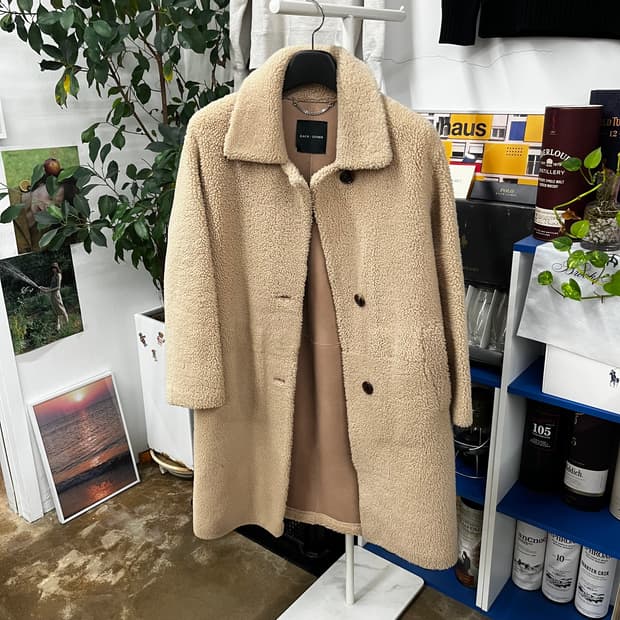 이치아더 램스킨 무스탕 코트 S