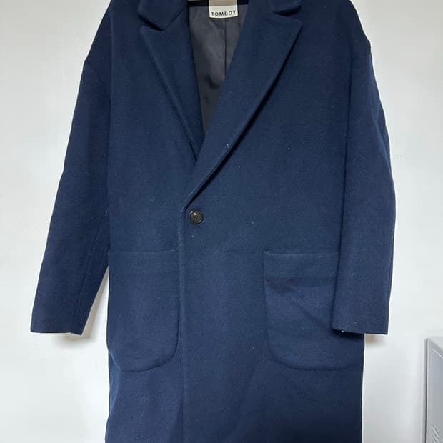 톰보이 네이비 코트