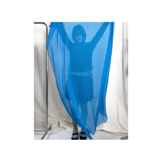 Sunao Kuwahara 도트 빅 사이즈 스카프