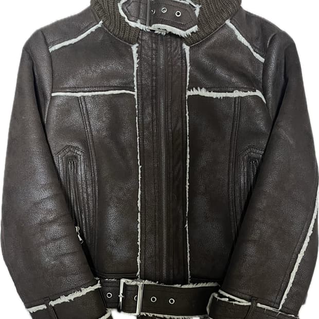 하이넥 버클 무스탕 샵502 큐빈티지 모리 