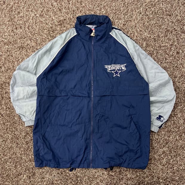 스타터 90s NFL 댈러스 카우보이즈 바람막이 자켓