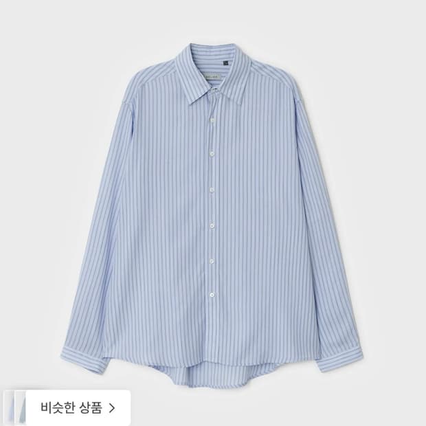 벨리에 브리즈 치코셔츠 스카이블루 스트라이프 4size