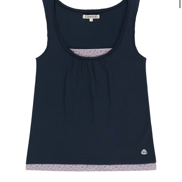 코이세이오 두두 레이어드 슬리브리스 네이비 1사이즈