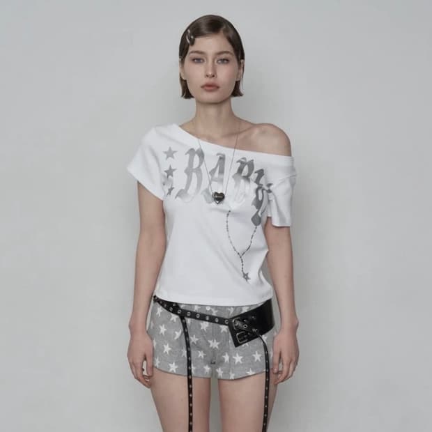 셋업이엑스이 베이비 와이드 넥 탑