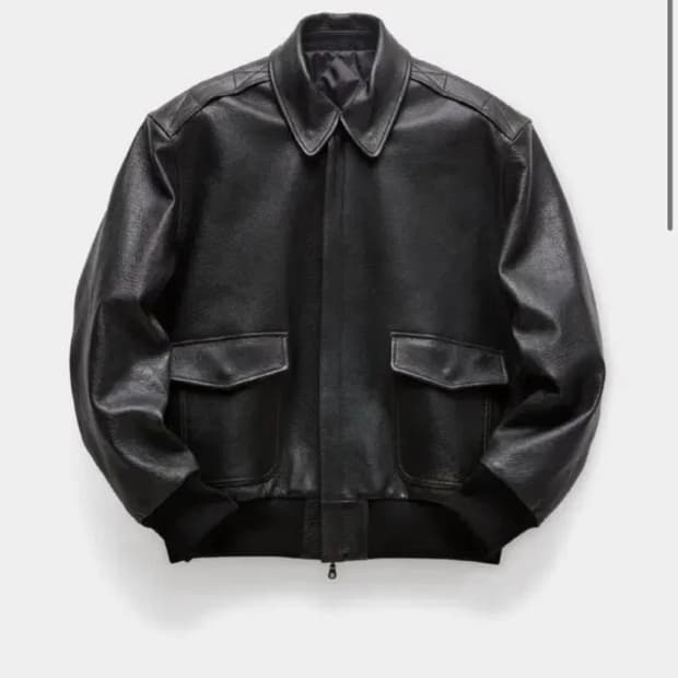 쿠어 coor A-2 가죽자켓 블랙 XL