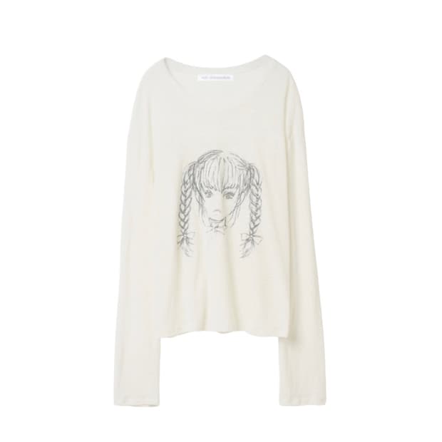 알로이 POUTY GIRL LONG SLEEVE T-SHIRT