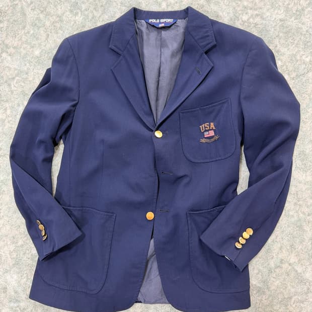 [M] 90s 폴로스포츠 USA 금장 블레이저