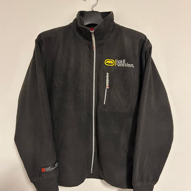 Ecko Gray Fleece Zip-Up Jacket L