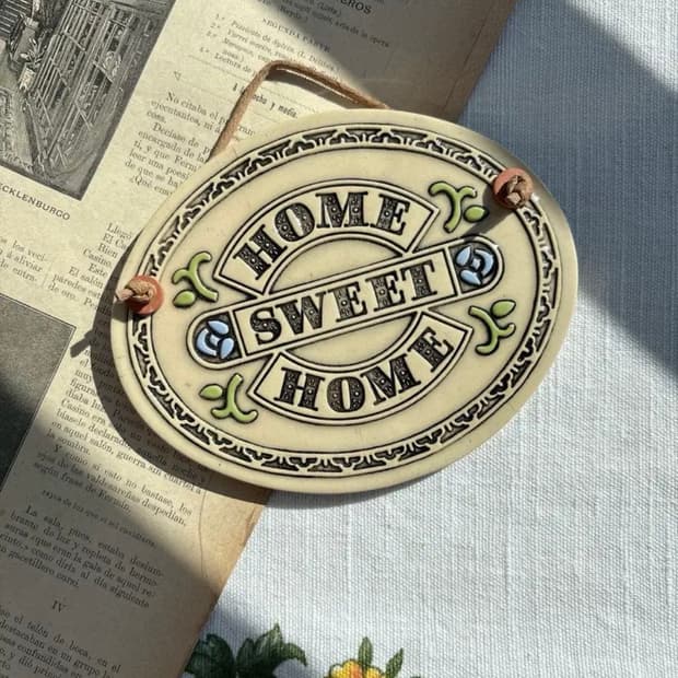 1986 Trinity Pottery 세라믹 벽장식 플라크