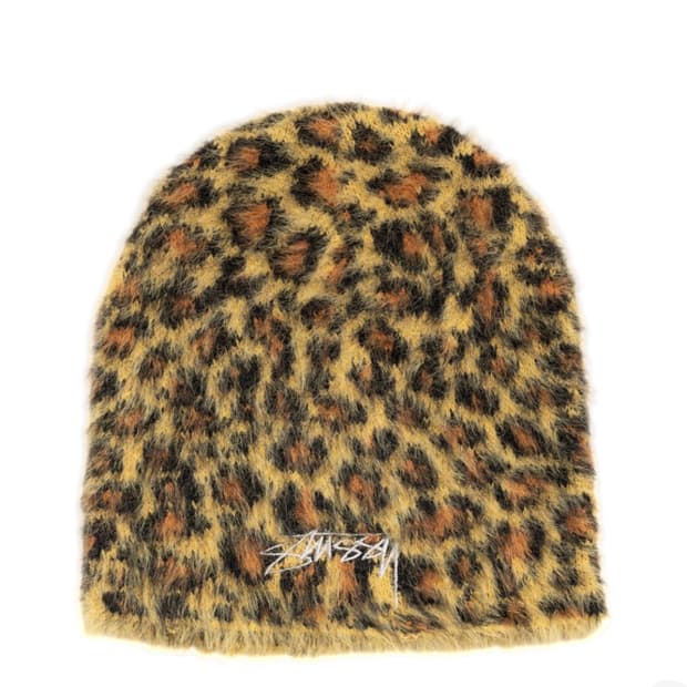 스투시 스컬캡 레오파드 브라운