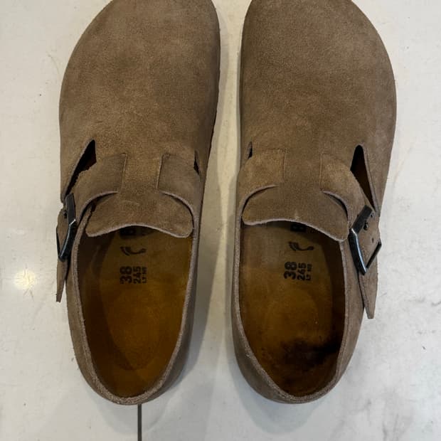 버켄스탁 런던 스웨이드 Taupe 38 (245) 사이즈