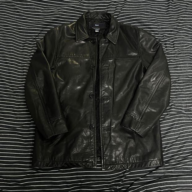 올드갭 레더 카코트 M블랙