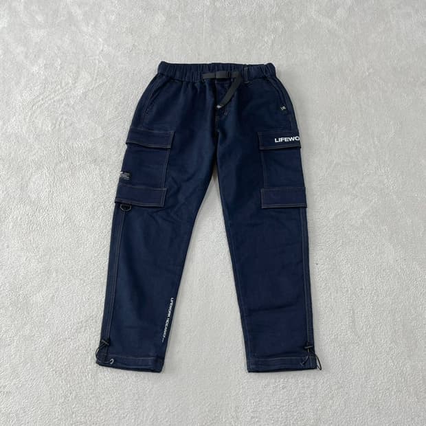 L 라이프워크 데님 카고조거팬츠 바지