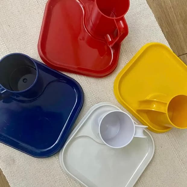 잉그리드 플라스틱 피크닉 세트 4개