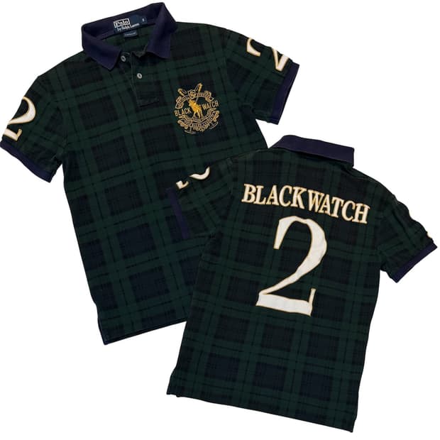 초희귀) 폴로 빅포니 치프키프 블랙와치 체크패턴 카라티