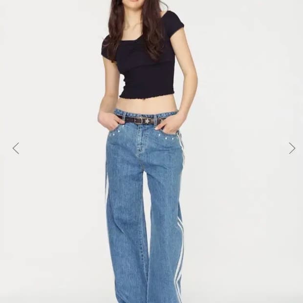 글로니 glowny indio loose fit jeans