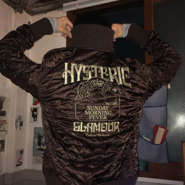 히스테릭글래머 자수 퀄팅 자켓 M