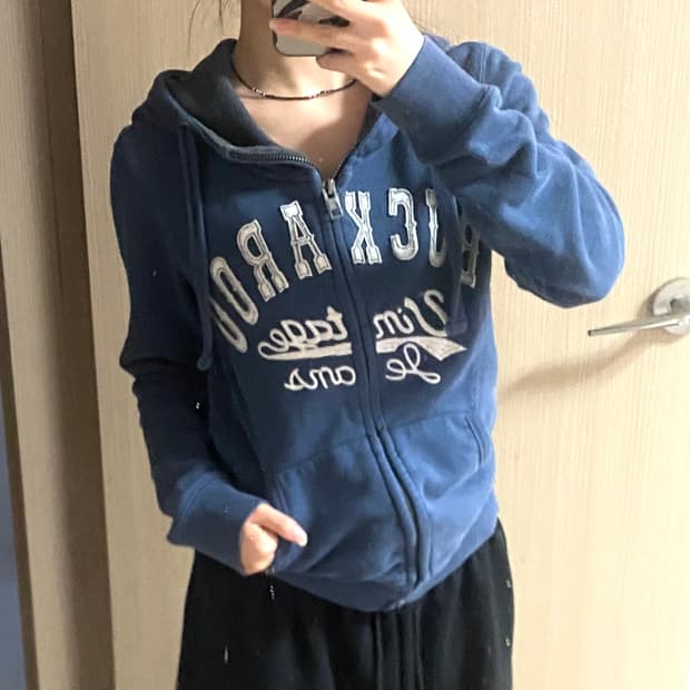빈티지 버카루 후드집업