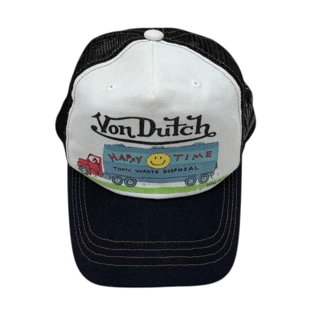 본더치 해피 타임 Y2K 메쉬 트러커캡 모자
