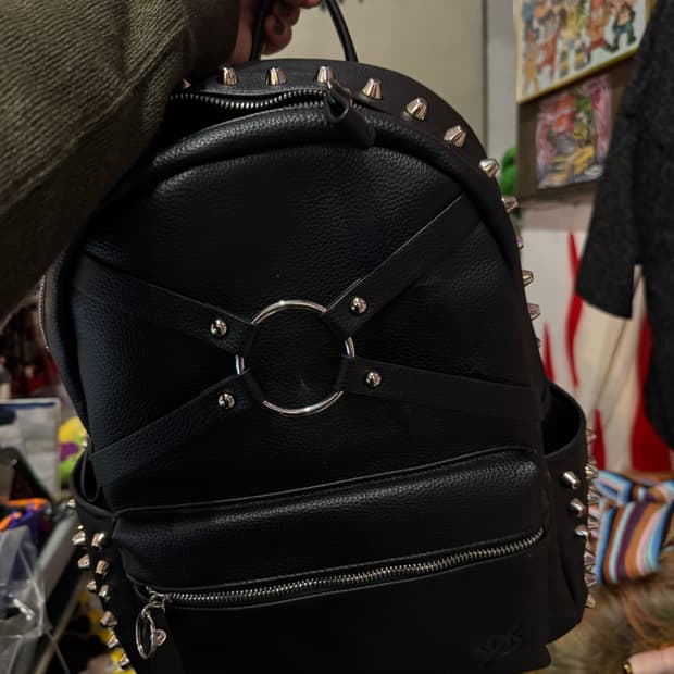 KRY 지뢰 락펑크 락시크 레더 백팩 가방