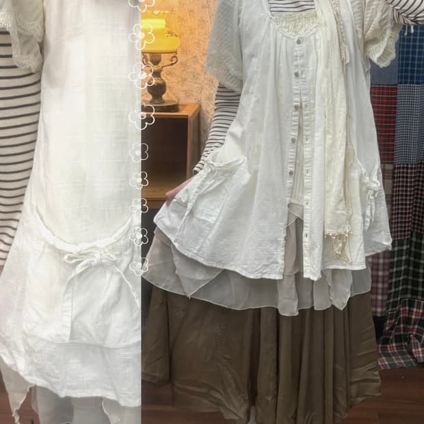 코네코야 바선생 원피스 세트 카모메산장마루빈티지모리노가토미코하우스코코모리