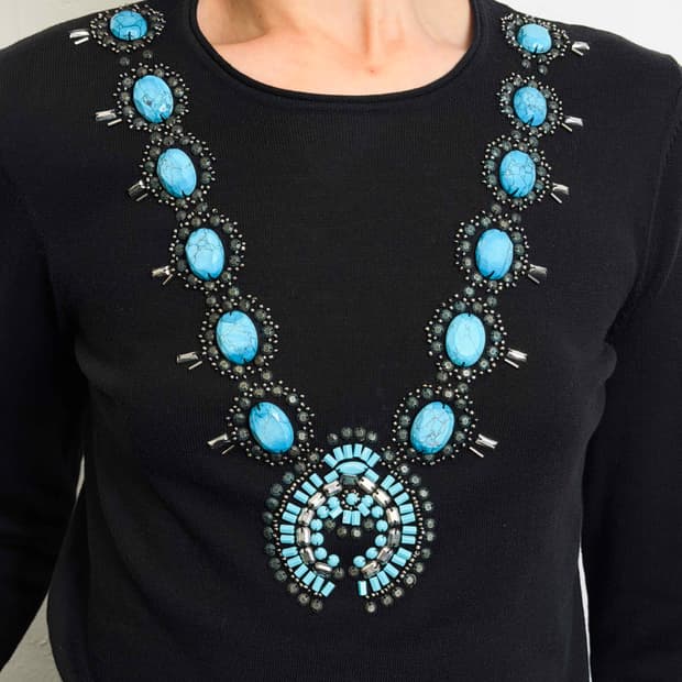 native american necklace long sleeve 