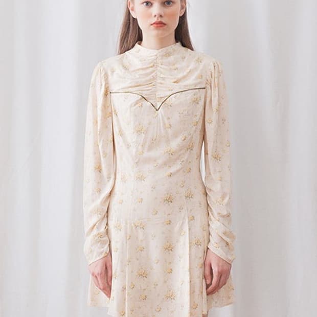 마가린핑거스 플라워 셔링 원피스