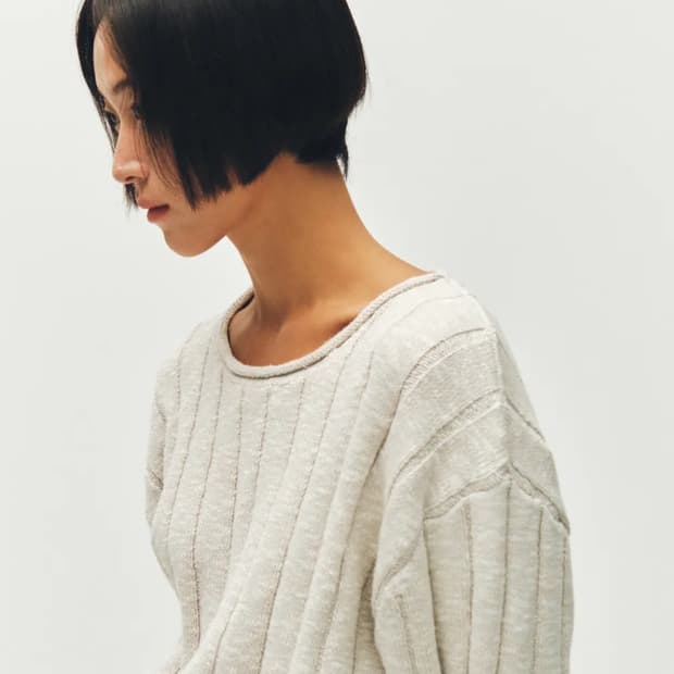 플리즈프로젝트 STRUCTURED RIBBED KNIT, MELANGE