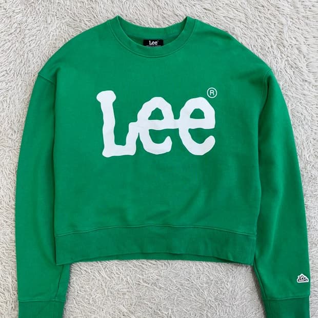 LEE 리 크롭 맨투맨/#2672