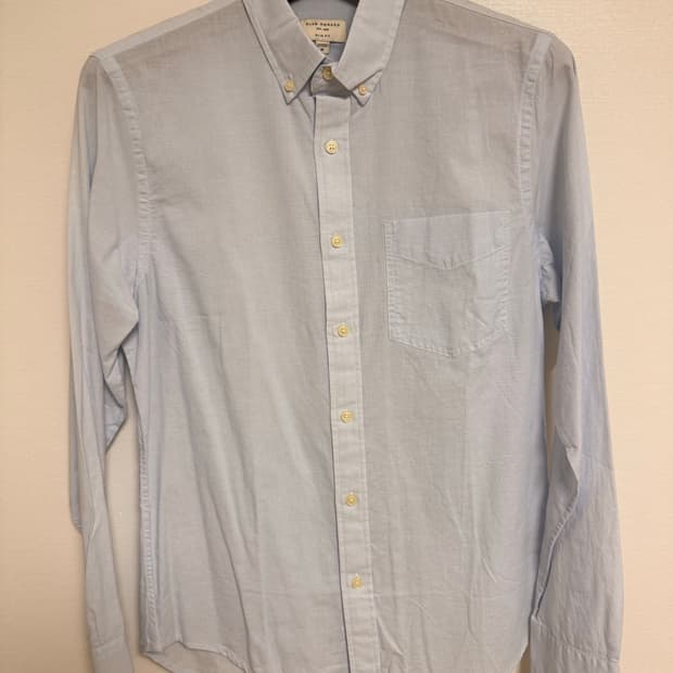 클럽모나코 라이트블루 셔츠 슬림핏 M(100) / 면100% / 공홈 직