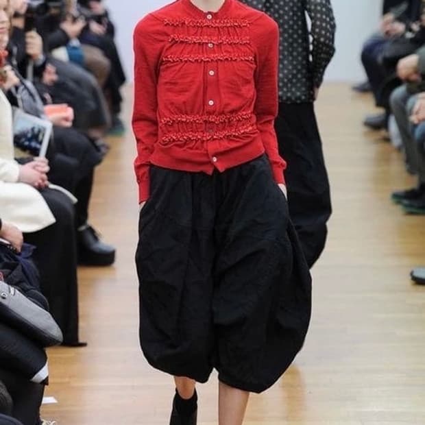 꼼데가르송 프릴 가디건