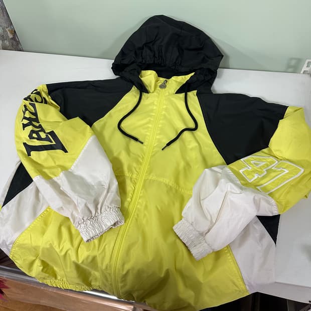 L NBA LA레이커스 검노 오버핏 바람막이