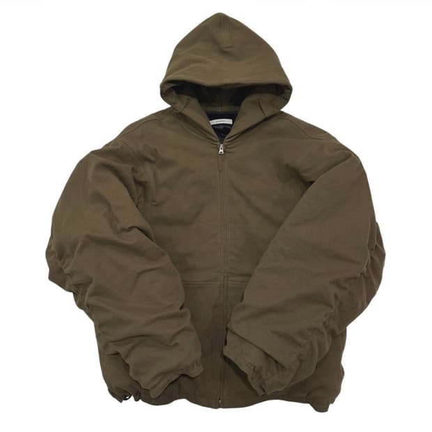 논노드 몰스킨 셔링 봄버 카키 브라운