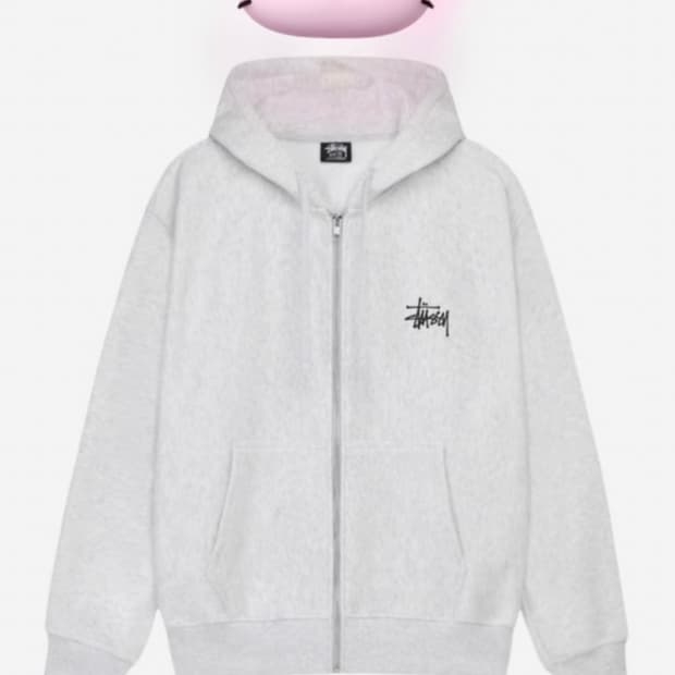 Basic stussy zip hood