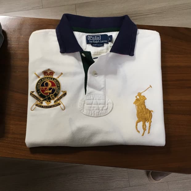 폴로 빅포니 긴팔 화이트