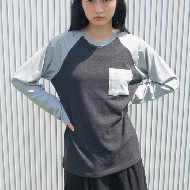 RAGLAN POCKET T-SHIRT DARK MOON