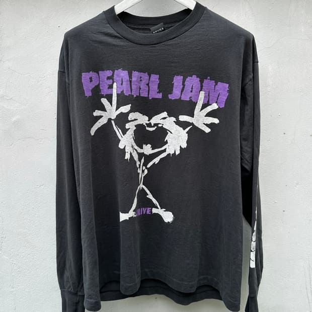 90s og pearl jam alive 롱슬리브 밴드티