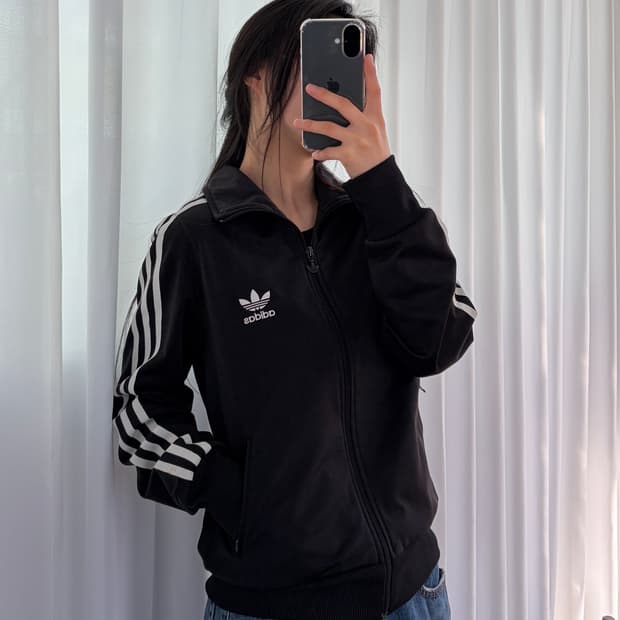 [L]아디다스 파이어버드 블랙 트랙탑 져지