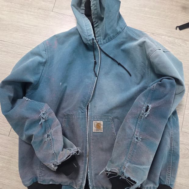 칼하트 JR455 아쿠아 액티브 후드집업 XL USA