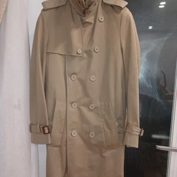 YSL rive gauche HEAVY COTTON TRENCH COAT