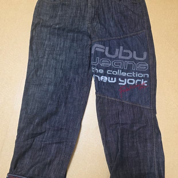 FUBU 후부 빈티지 와이드 데님 팬츠 38