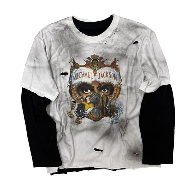 Michael jackson distressed tees (긴팔 포함)