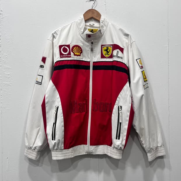 Vintage 페라리 말보로 F1 레이싱 자켓 XL