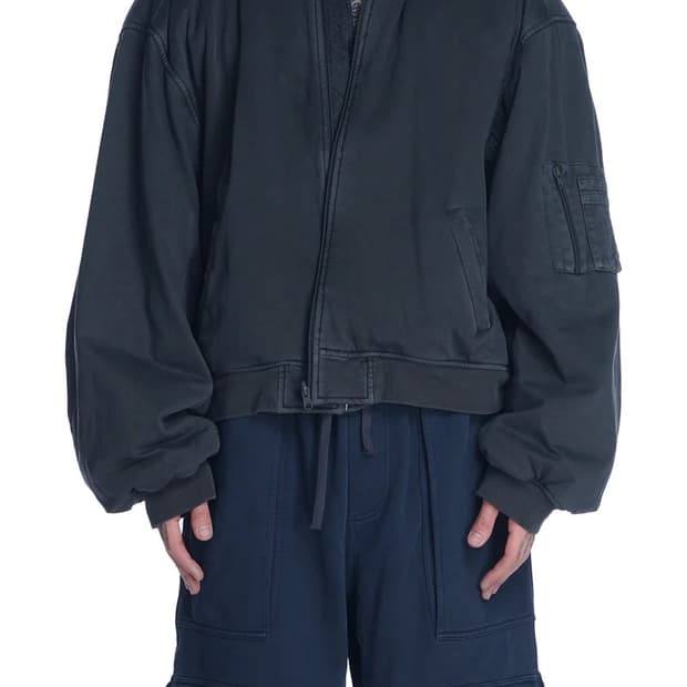 그렉 로스 타월 봄버 오프 블랙 eng발