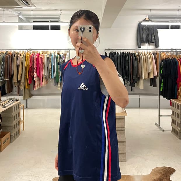 00's ADIDAS france mesh sleeveless
