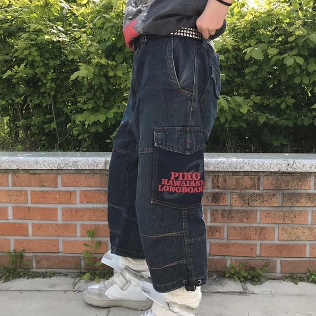 PIKO Hawaii Denim Cargo Shorts