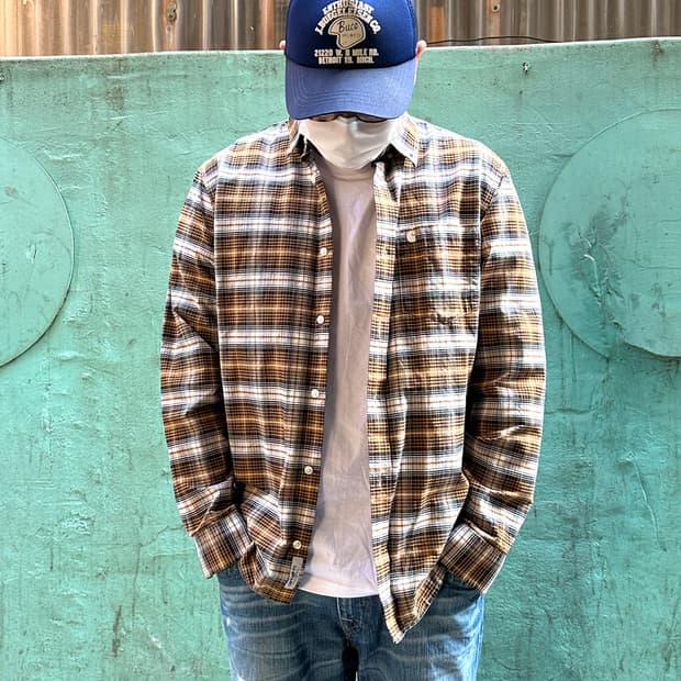  칼하트 체크 셔츠 L